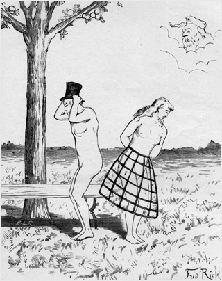 17. Adam et Ève ont le sentiment de leur nudité.